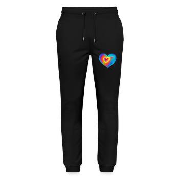 Hochzeit Muttertag Valentinstag Verlobung Liebe - Stanley/Stella Unisex Bio Jogginghose Mover  - Schwarz - Vorne - Marisol (170cm) & Nik (191cm)