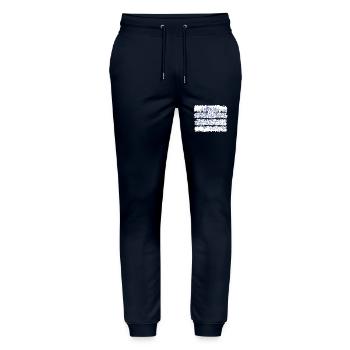 City usa illinois america travel united states - Stanley/Stella Mover Unisex Organic Jogging Trousers - navy - Front - Marisol (170cm) & Nik (191cm)