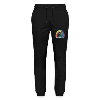 Pride Zombie 03 - Stanley/Stella Unisex Bio Jogginghose Mover  - Schwarz - Vorne - Marisol (170cm) & Nik (191cm)
