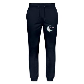 Für Axelle - Stanley/Stella Unisex Bio Jogginghose Mover  - Navy - Vorne - Marisol (170cm) & Nik (191cm)