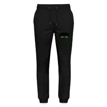 Farmer Bauer Silhouette - Stanley/Stella Mover Unisex Organic Jogging Trousers - black - Front - Marisol (170cm) & Nik (191cm)
