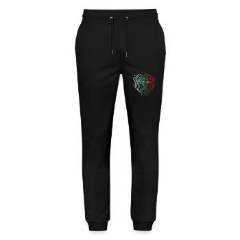 Bulgarien - Stanley/Stella Unisex Bio Jogginghose Mover  - Schwarz - Vorne - Marisol (170cm) & Nik (191cm)