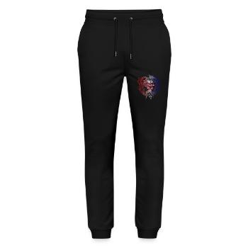 Kroatien - Stanley/Stella Unisex Bio Jogginghose Mover  - Schwarz - Vorne - Marisol (170cm) & Nik (191cm)