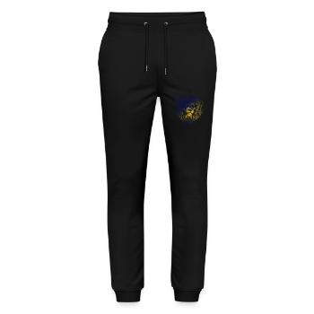 Tokelau - Stanley/Stella Mover Unisex Organic Jogging Trousers - black - Front - Marisol (170cm) & Nik (191cm)