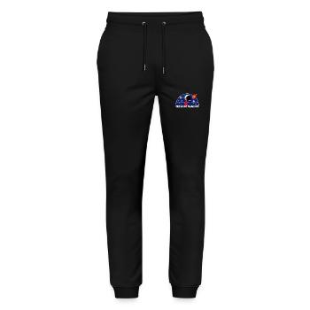 SpaceFreak - Stanley/Stella Unisex Bio Jogginghose Mover  - Schwarz - Vorne - Marisol (170cm) & Nik (191cm)