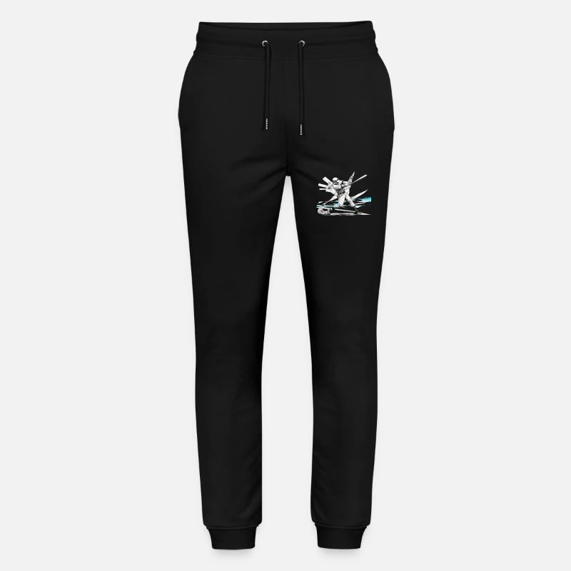 Baseballspieler, baseball - Stanley/Stella Unisex Bio Jogginghose Mover  - Schwarz