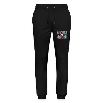 Lobster Mom 6 - Stanley/Stella Unisex Bio Jogginghose Mover  - Schwarz - Vorne - Marisol (170cm) & Nik (191cm)