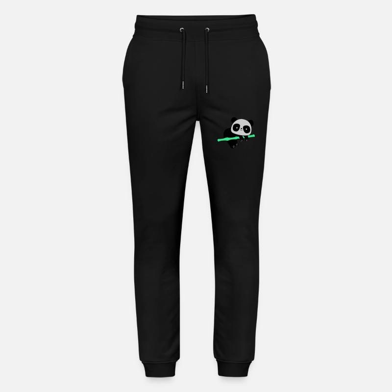 Pandabär - Stanley/Stella Unisex Bio Jogginghose Mover  - Schwarz