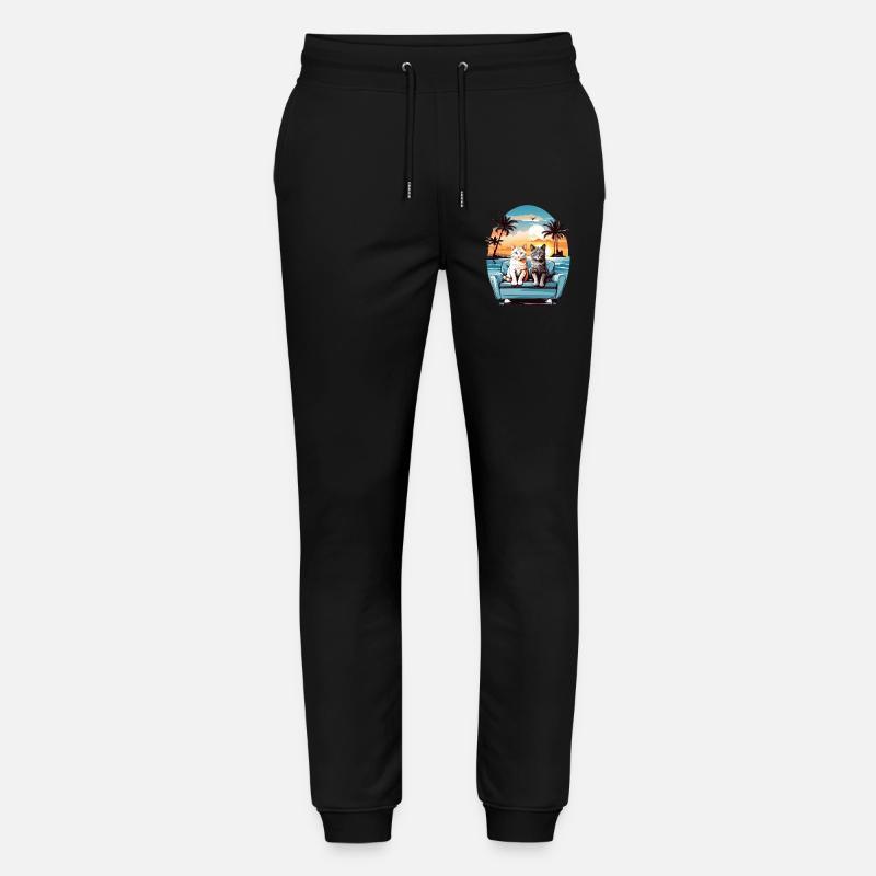 Katzen am Meer - Stanley/Stella Unisex Bio Jogginghose Mover - Schwarz