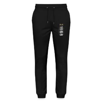 Edition Limitée 1968 Force et Honneur Anniversaire - Pantalon de jogging bio MOVER Stanley/Stella unisexe - noir - Devant - Marisol (170cm) & Nik (191cm)
