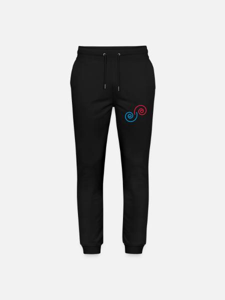 spiralen_2c - Stanley/Stella Mover Unisex Organic Jogging Trousers - black