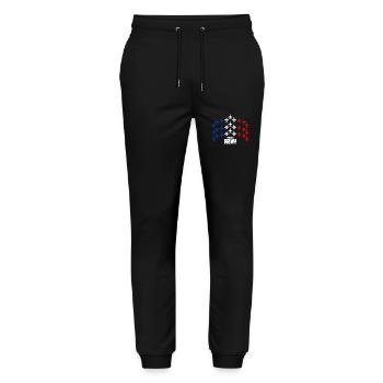 Französische Armee - Stanley/Stella Unisex Bio Jogginghose Mover  - Schwarz - Vorne - Marisol (170cm) & Nik (191cm)