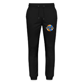 Volleyball Volleyball Volleyball Geschenk Team Volleyball - Stanley/Stella Unisex Bio Jogginghose Mover  - Schwarz - Vorne - Marisol (170cm) & Nik (191cm)