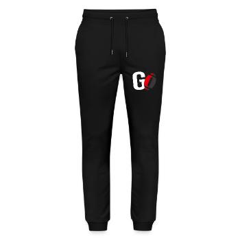 go rugby supporter player rugby toulouse - Stanley/Stella Unisex Bio Jogginghose Mover  - Schwarz - Vorne - Marisol (170cm) & Nik (191cm)