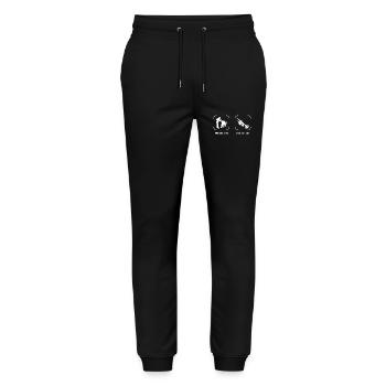 Trumpet funny musician saying music instrument - Stanley/Stella Mover Unisex Organic Jogging Trousers - black - Front - Marisol (170cm) & Nik (191cm)