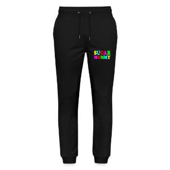 Sugar mommy - Stanley/Stella Mover Unisex Organic Jogging Trousers - black - Front - Marisol (170cm) & Nik (191cm)