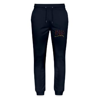 Bern T-Shirt - Stanley/Stella Mover Unisex Organic Jogging Trousers - navy - Front - Marisol (170cm) & Nik (191cm)