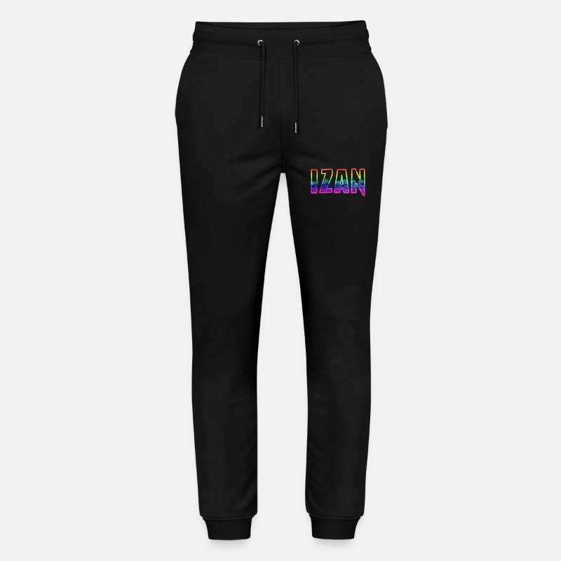 Izan RS Arc-en-ciel - Pantalon de jogging bio MOVER Stanley/Stella unisexe - noir