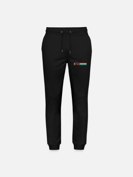 Roue rétro de vélo - Pantalon de jogging bio MOVER Stanley/Stella unisexe - noir