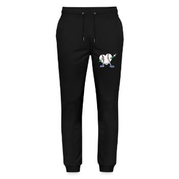 Baseball - Stanley/Stella Unisex Bio Jogginghose Mover  - Schwarz - Vorne - Marisol (170cm) & Nik (191cm)
