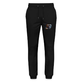 Woman Astronaut - Pantalon de jogging bio MOVER Stanley/Stella unisexe - noir - Devant - Marisol (170cm) & Nik (191cm)