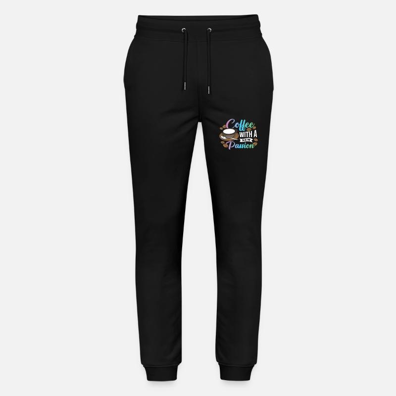 Coffee with a new Passion - Stanley/Stella Unisex Bio Jogginghose Mover  - Schwarz