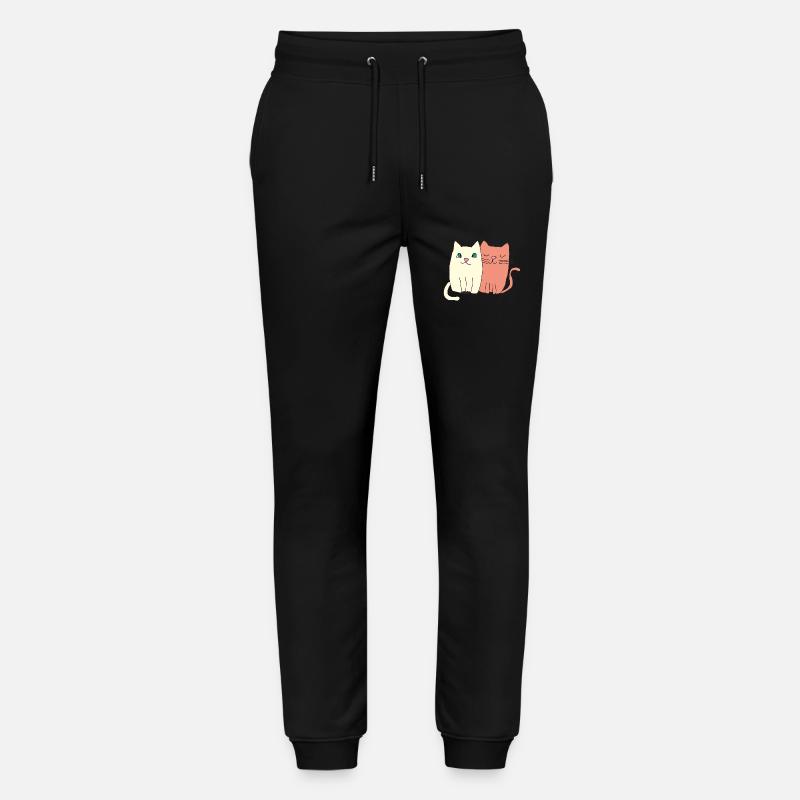 katzen liebe - Stanley/Stella Unisex Bio Jogginghose Mover  - Schwarz