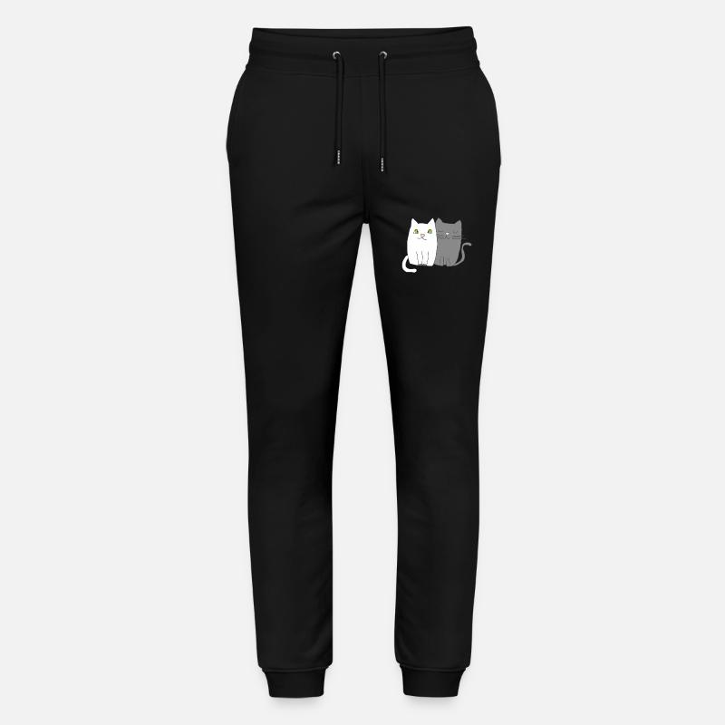 katzen schwarz weiss - Stanley/Stella Unisex Bio Jogginghose Mover  - Schwarz