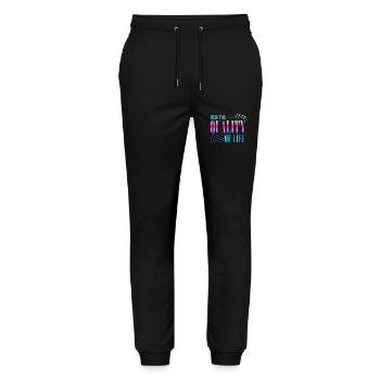 Rock Music Band Retro Guitar Vintage Heavy Metal - Stanley/Stella Mover Unisex Organic Jogging Trousers - black - Front - Marisol (170cm) & Nik (191cm)