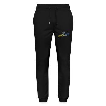 Scott - Pantalon de jogging bio MOVER Stanley/Stella unisexe - noir - Devant - Marisol (170cm) & Nik (191cm)