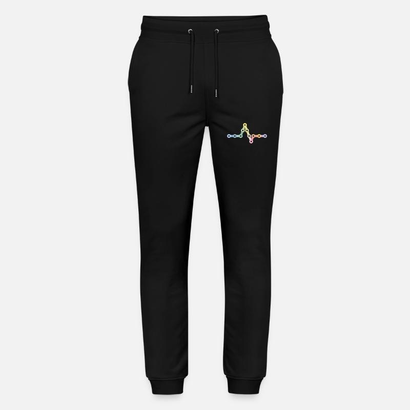 Fahrradkette - Stanley/Stella Unisex Bio Jogginghose Mover  - Schwarz