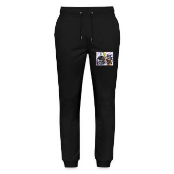 6 Original - Stanley/Stella Unisex Bio Jogginghose Mover  - Schwarz - Vorne - Marisol (170cm) & Nik (191cm)