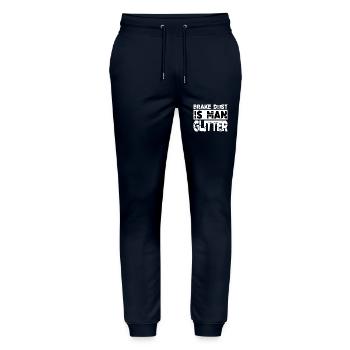 Car Mechanic Cool Baseball Sweatshirt Gift - Stanley/Stella Mover Unisex Organic Jogging Trousers - navy - Front - Marisol (170cm) & Nik (191cm)