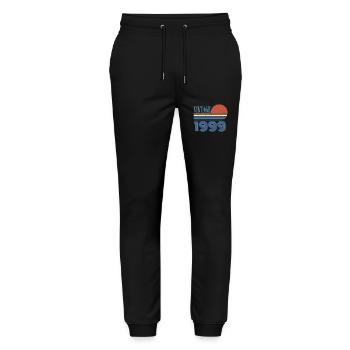 Jahrgang 1999 - Stanley/Stella Unisex Bio Jogginghose Mover  - Schwarz - Vorne - Marisol (170cm) & Nik (191cm)