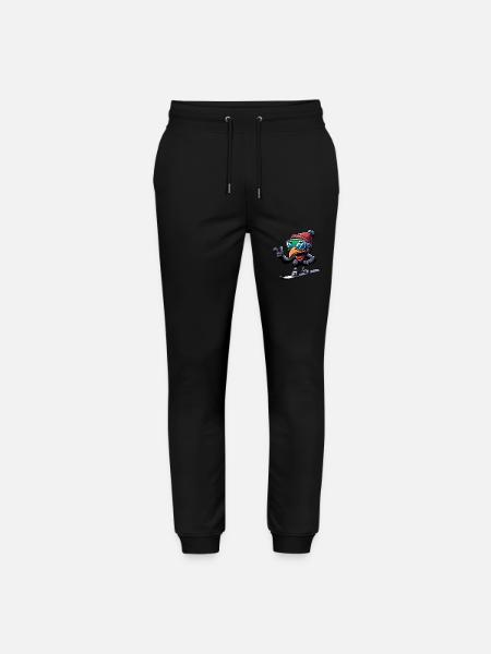 Emu Snowboarder Winter Adventure - Stanley/Stella Mover Unisex Organic Jogging Trousers - black