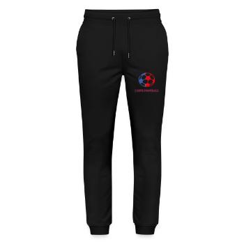 Fußball - Stanley/Stella Unisex Bio Jogginghose Mover  - Schwarz - Vorne - Marisol (170cm) & Nik (191cm)