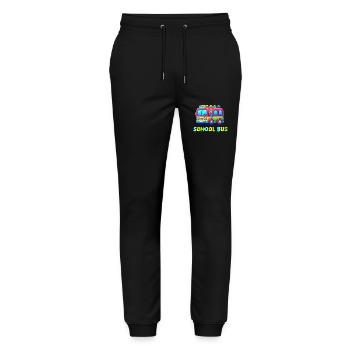 Bus School - Stanley/Stella Mover Unisex Organic Jogging Trousers - black - Front - Marisol (170cm) & Nik (191cm)