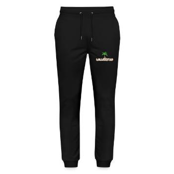 Willemstad Willemstad - Pantalon de jogging bio MOVER Stanley/Stella unisexe - noir - Devant - Marisol (170cm) & Nik (191cm)