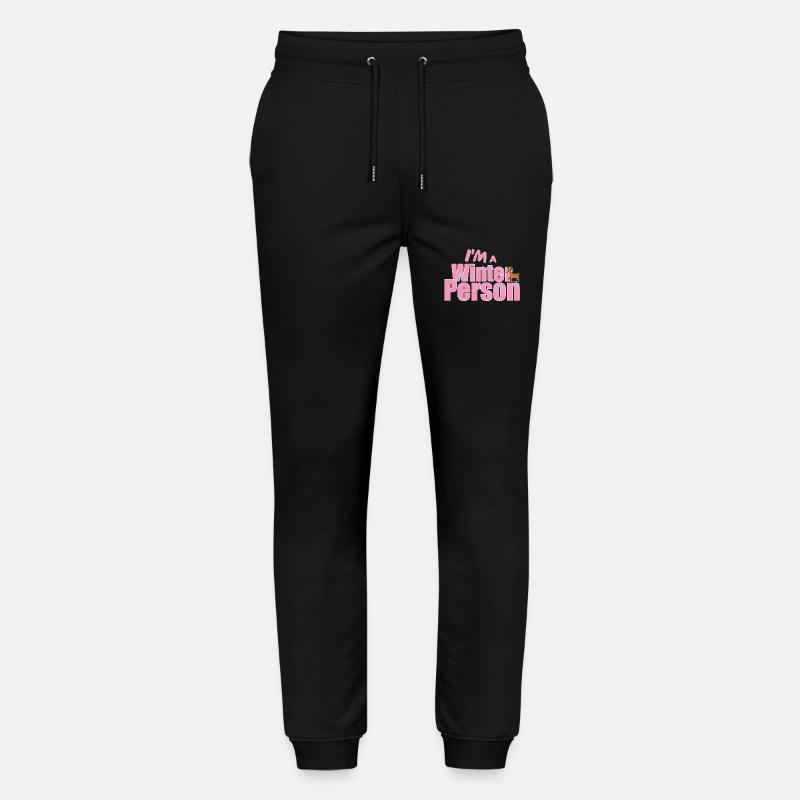 Winter - Winterspruch - Stanley/Stella Unisex Bio Jogginghose Mover  - Schwarz
