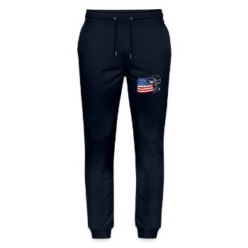 Gordon Setter Amérique Flag Dogs Wilsigns - Pantalon de jogging bio MOVER Stanley/Stella unisexe - marine - Devant - Marisol (170cm) & Nik (191cm)