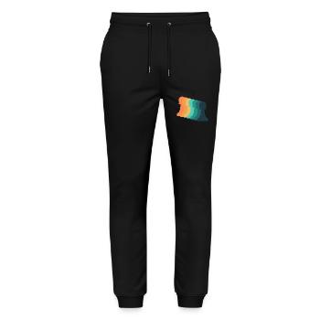 Vintage Game Chess - Stanley/Stella Mover Unisex Organic Jogging Trousers - black - Front - Marisol (170cm) & Nik (191cm)