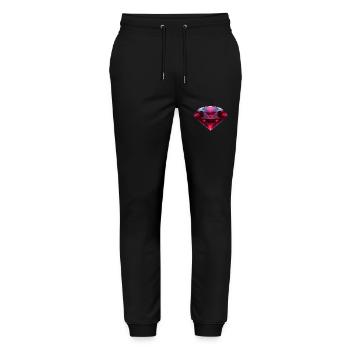 Reddish Ruby - Stanley/Stella Mover Unisex Organic Jogging Trousers - black - Front - Marisol (170cm) & Nik (191cm)