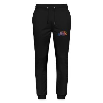 Bicycle Road Bike Vintage Retro Grunge - Stanley/Stella Mover Unisex Organic Jogging Trousers - black - Front - Marisol (170cm) & Nik (191cm)