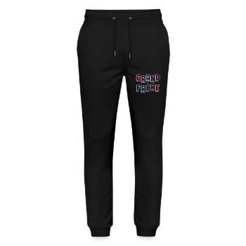 Big Brother - Neugeborene Familie - Stanley/Stella Unisex Bio Jogginghose Mover  - Schwarz - Vorne - Marisol (170cm) & Nik (191cm)