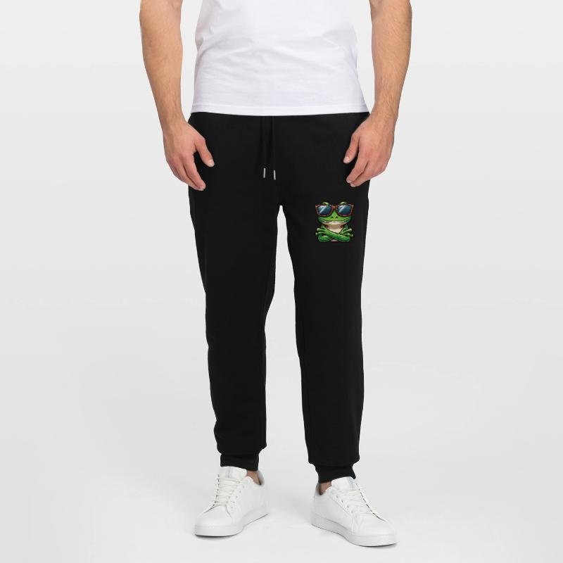 Cool Frog Toad Toad Sunglasses Cartoon Stanley/Stella Mover Unisex Organic Jogging Trousers