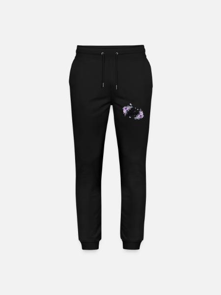 Die lila Blumenbraut - Stanley/Stella Unisex Bio Jogginghose Mover  - Schwarz