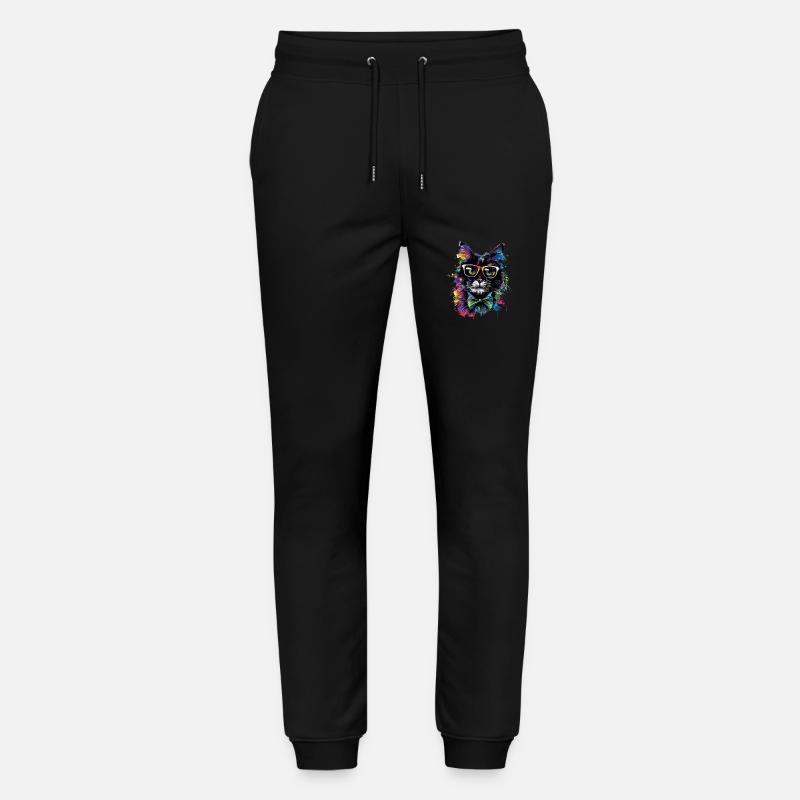 Professor Katze - Stanley/Stella Unisex Bio Jogginghose Mover  - Schwarz