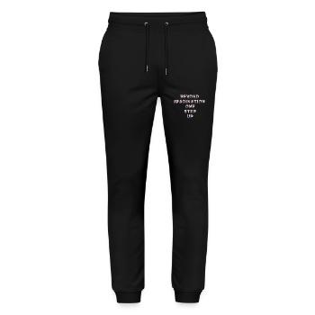 Your imagination is your power - Stanley/Stella Mover Unisex Organic Jogging Trousers - black - Front - Marisol (170cm) & Nik (191cm)
