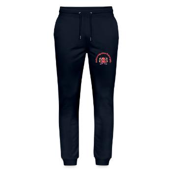 Achtarmig einen Reinorgeln – Der Bierkraken - Stanley/Stella Unisex Bio Jogginghose Mover  - Navy - Vorne - Marisol (170cm) & Nik (191cm)