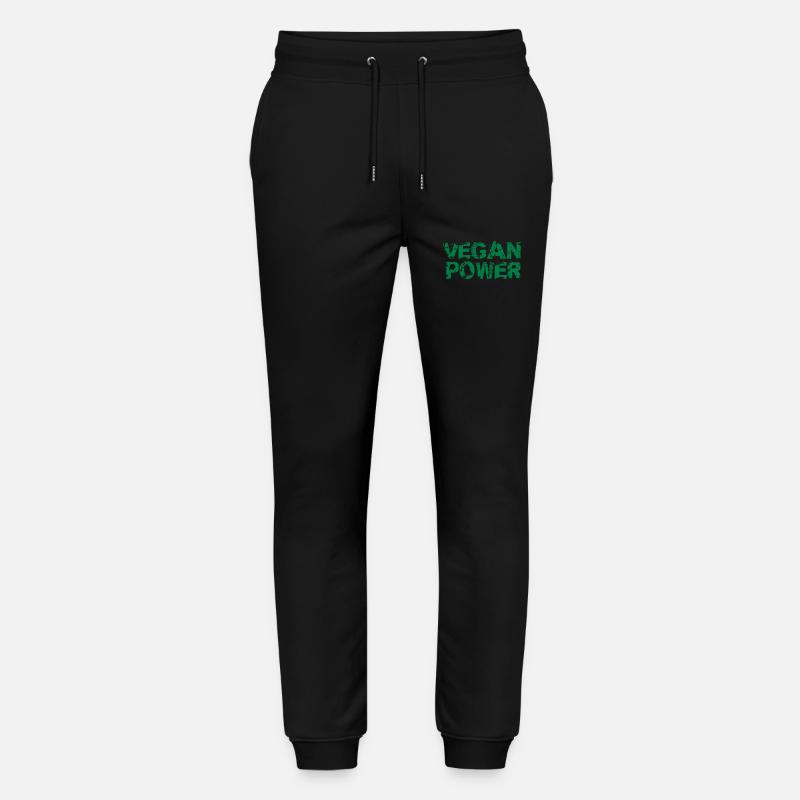 Vegan Power Logo - Stanley/Stella Unisex Bio Jogginghose Mover  - Schwarz